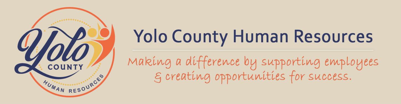 Yolo County Human Resources Homepage Banner